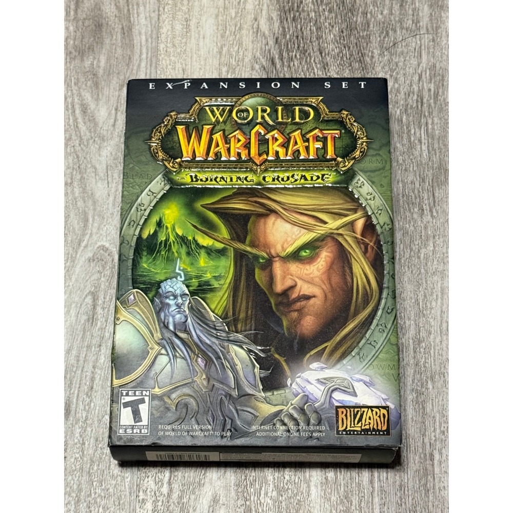 World of Warcraft Burning Crusade Expansion‎ Set PC Game Complete Blizzard